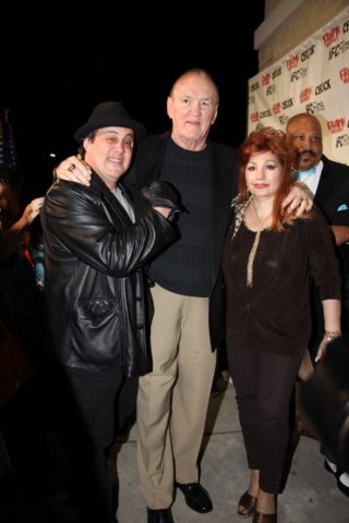 Chuck Wepner and Linda Wepner with Stallone Impersonator 