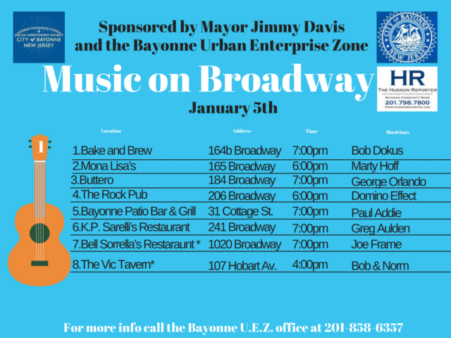 Music Broadway Bayonne January 5 2018