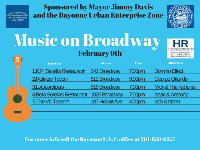 Music Broadway Bayonne February 9 2018