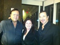 Paul Sorvino, Maryanne Keleher; Jersey City Cultural Affairs Director, and Actor and Painter Federico Colucchio 
