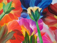 Ellen Greaves A Flower Painting 