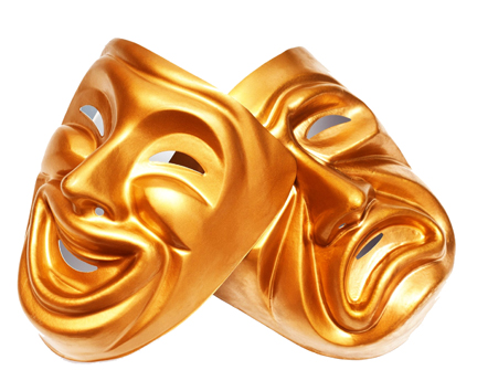 drama masks for cover