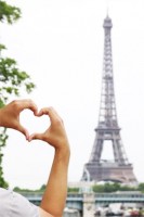 France and Eiffel tower and love 
