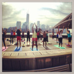Yoga on the waterfront