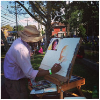 Artist at Washington Park Jersey City 