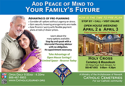 Holy cross ad open house april 