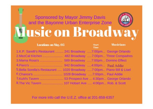 music broadway bayonne may 5, 2017