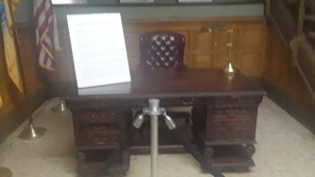 Mayor Frank Hague's desk 