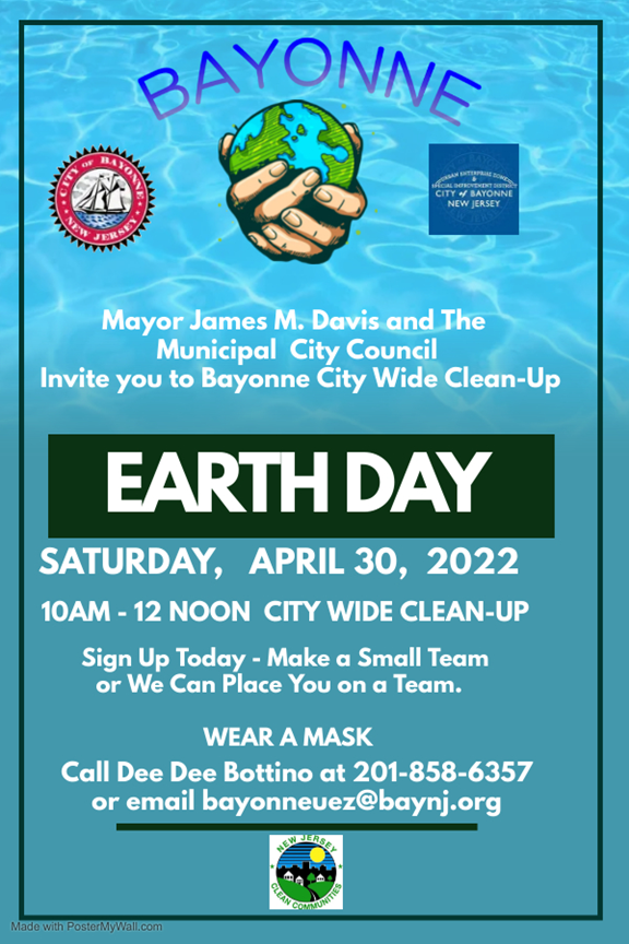 BAYONNE EARTH DAY CITY WIDE CLEANUP River View Observer