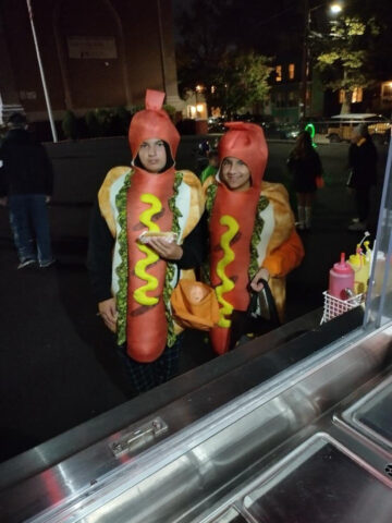 Two hotdogs at Trunk A Treat